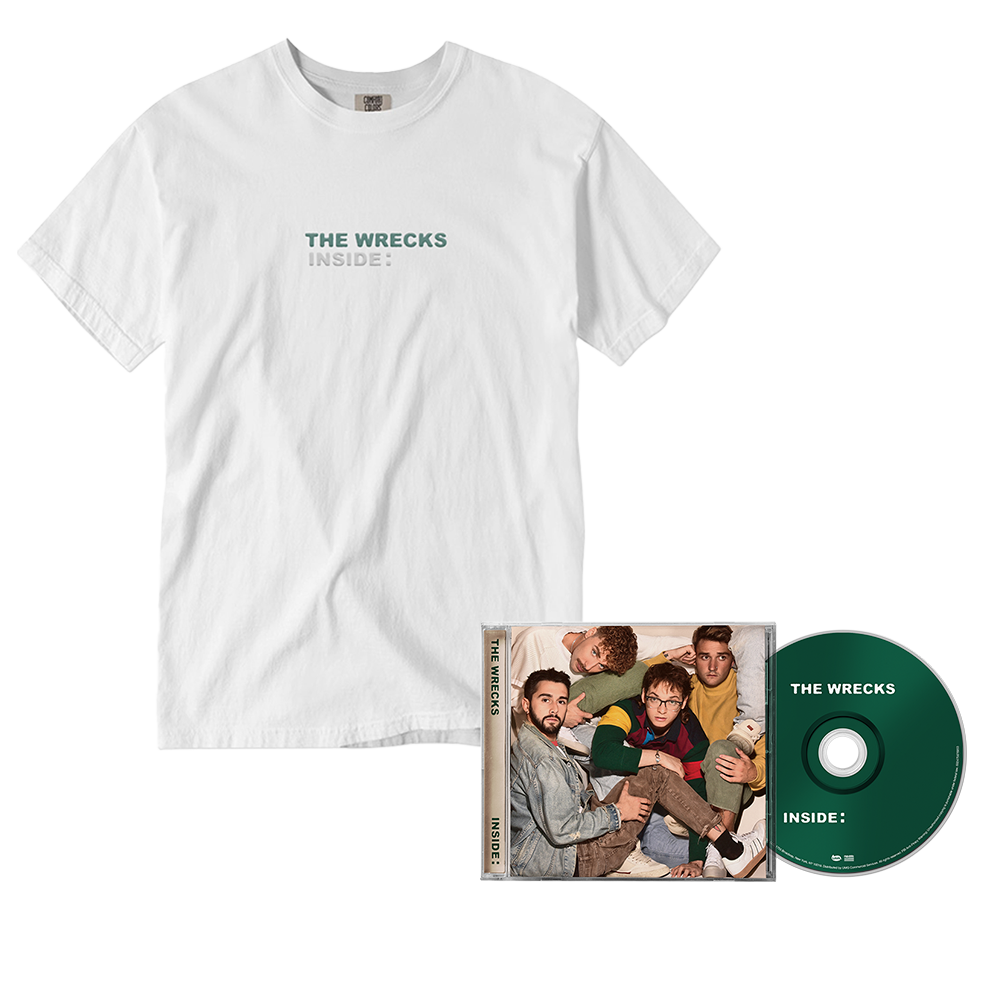 The Wrecks, INSIDE: CD + INSIDE : White T-Shirt Fan Pack