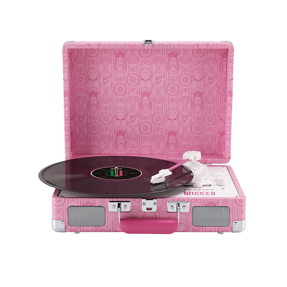 Wicked Glinda Cruiser Record Player In Pink - Republic Records Wicked Glinda Cruiser Record Player In Pink - Republic Records