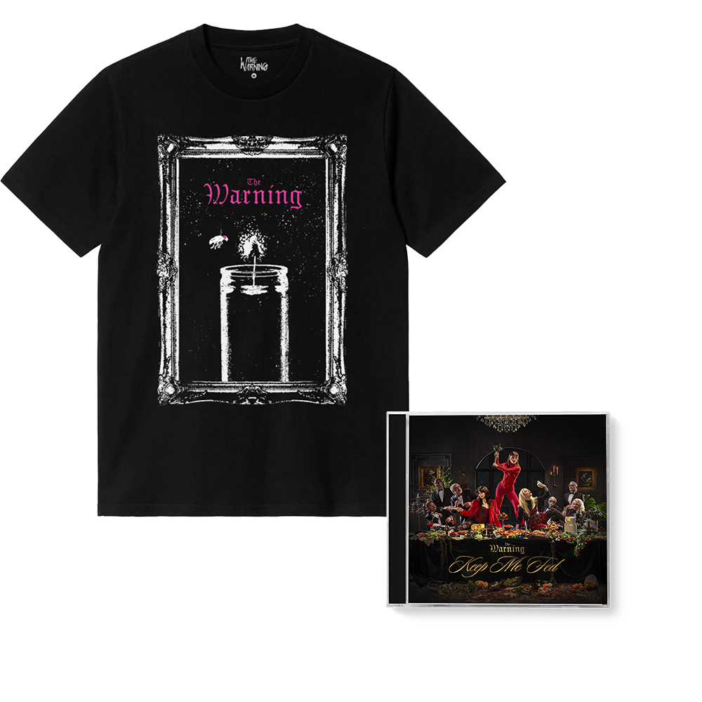The Warning, Keep Me Fed CD + Candle Tee Bundle