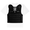white bulletproof t-shirt