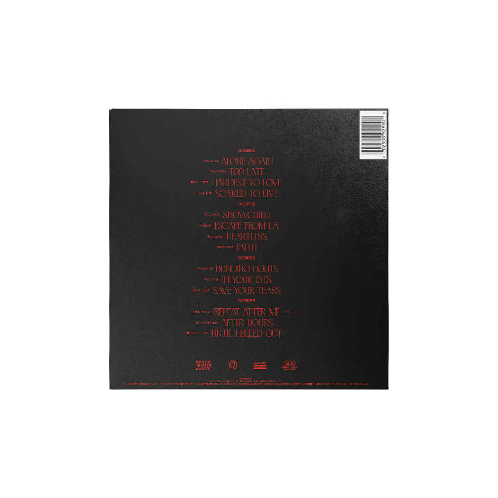 The Weeknd - After Hours 2LP Back