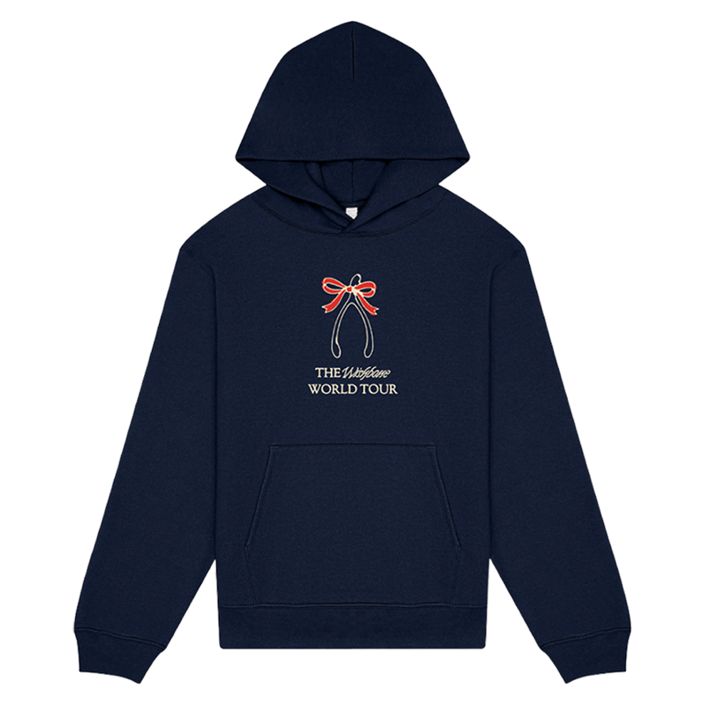 The Wishbone World Tour Navy Hoodie Front