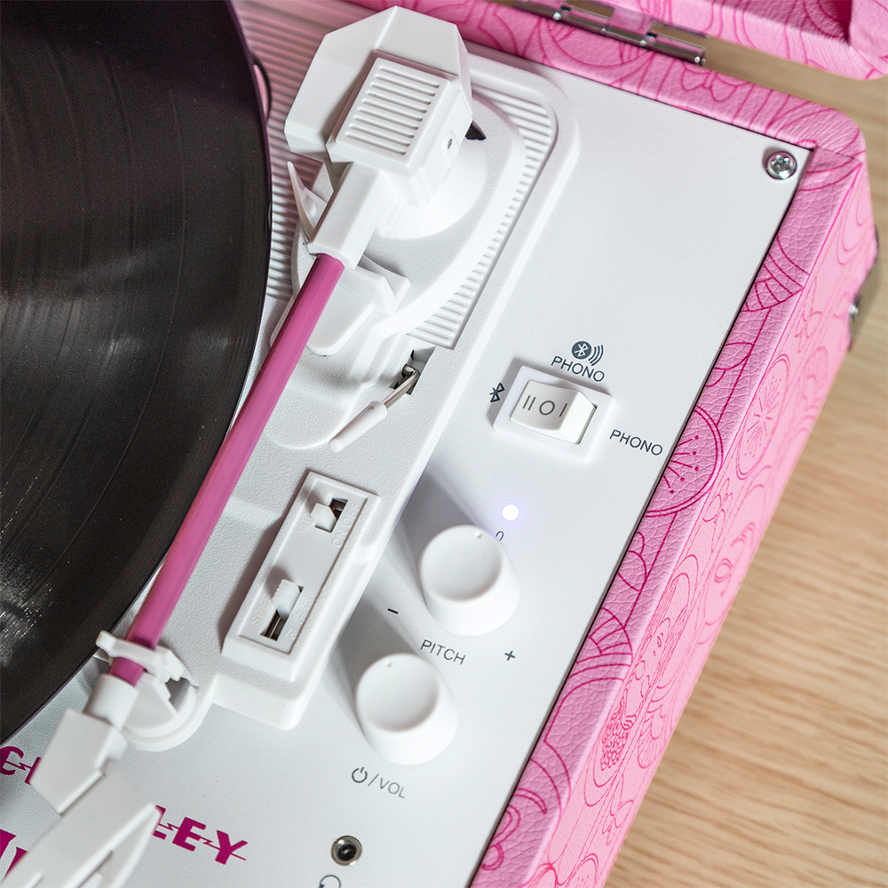 Wicked Glinda Cruiser Record Player In Pink - Republic Records Wicked Glinda Cruiser Record Player In Pink - Republic Records