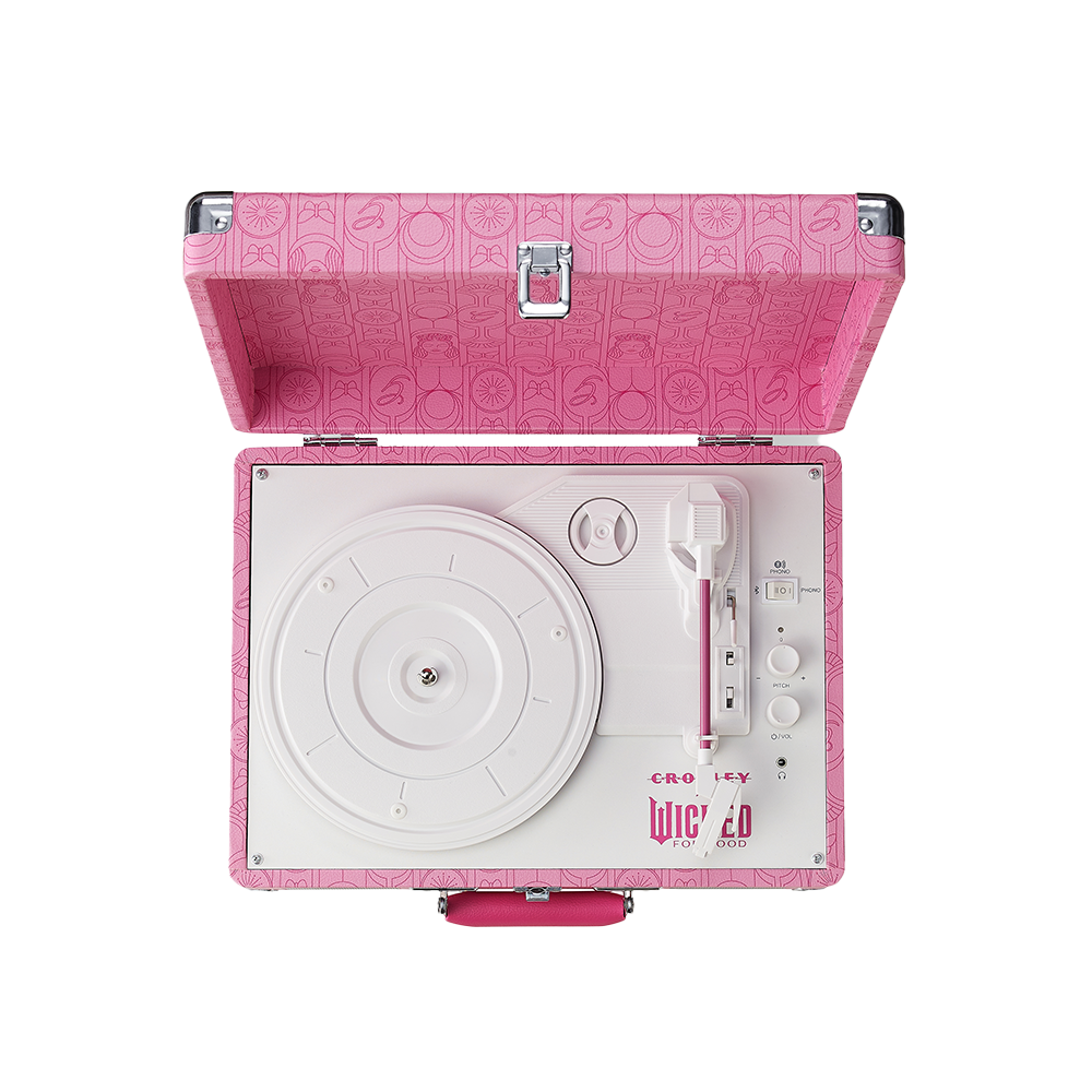 Wicked Glinda Cruiser Record Player In Pink - Republic Records Wicked Glinda Cruiser Record Player In Pink - Republic Records