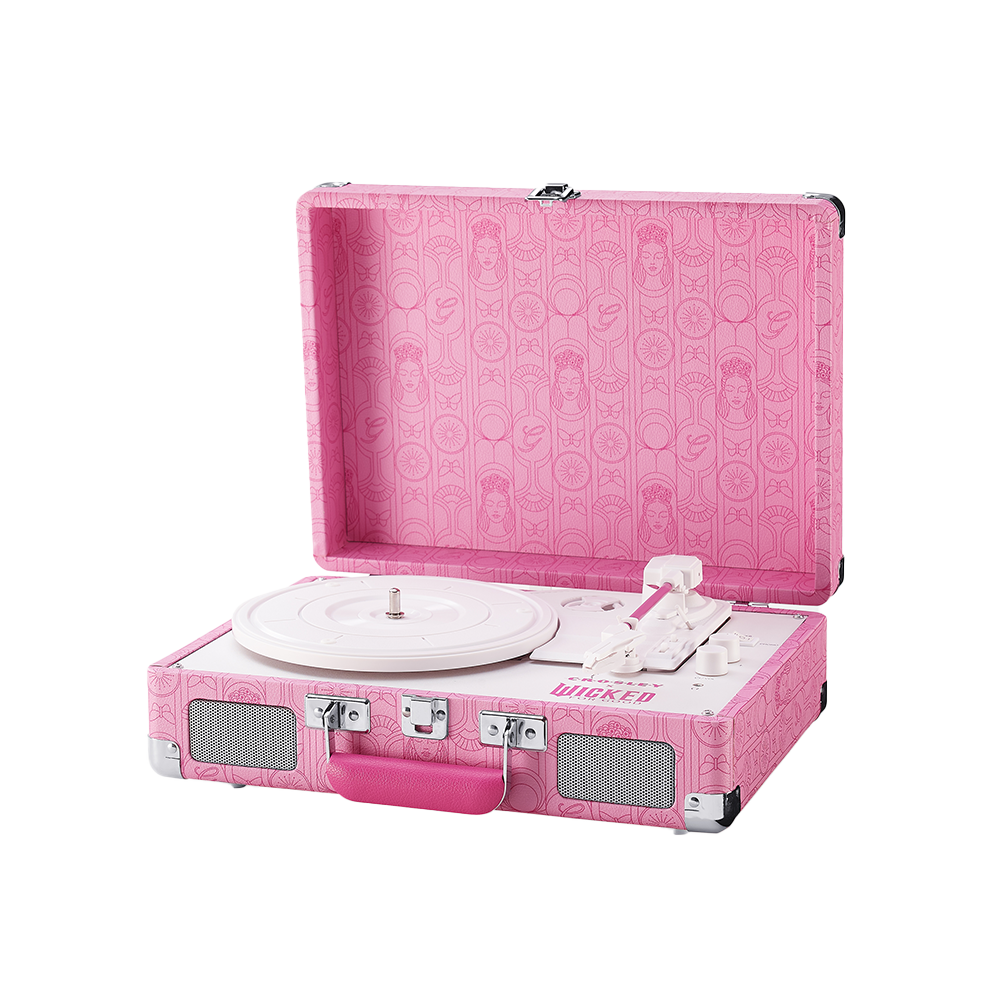 Wicked Glinda Cruiser Record Player In Pink - Republic Records Wicked Glinda Cruiser Record Player In Pink - Republic Records