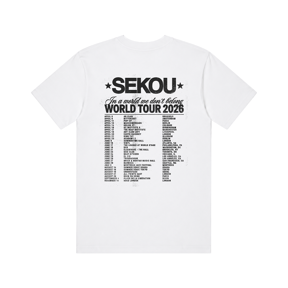 Sekou Exclusive World Tour T-Shirt Back