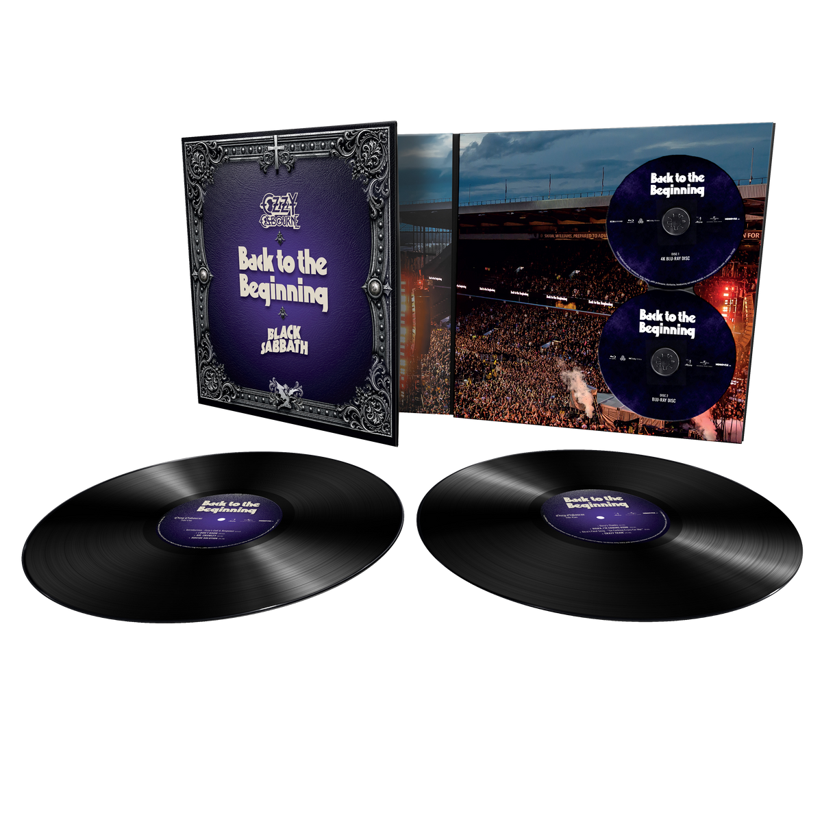 Ozzy Osbourne & Black Sabbath: Back to the Beginning Blu-Ray & Vinyl