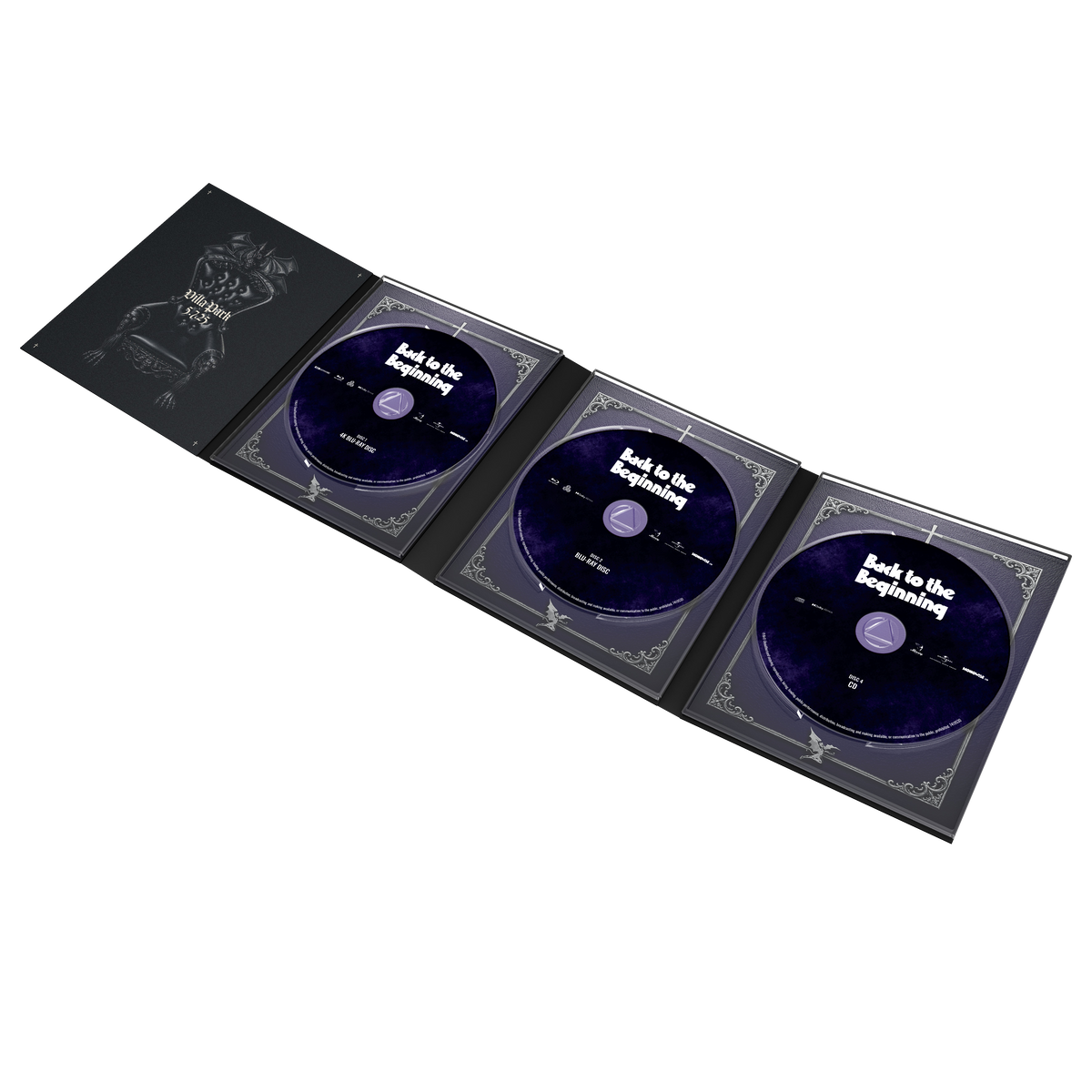 Ozzy Osbourne & Black Sabbath: Back to the Beginning Blu-Ray & CD Open Case Pack Shot