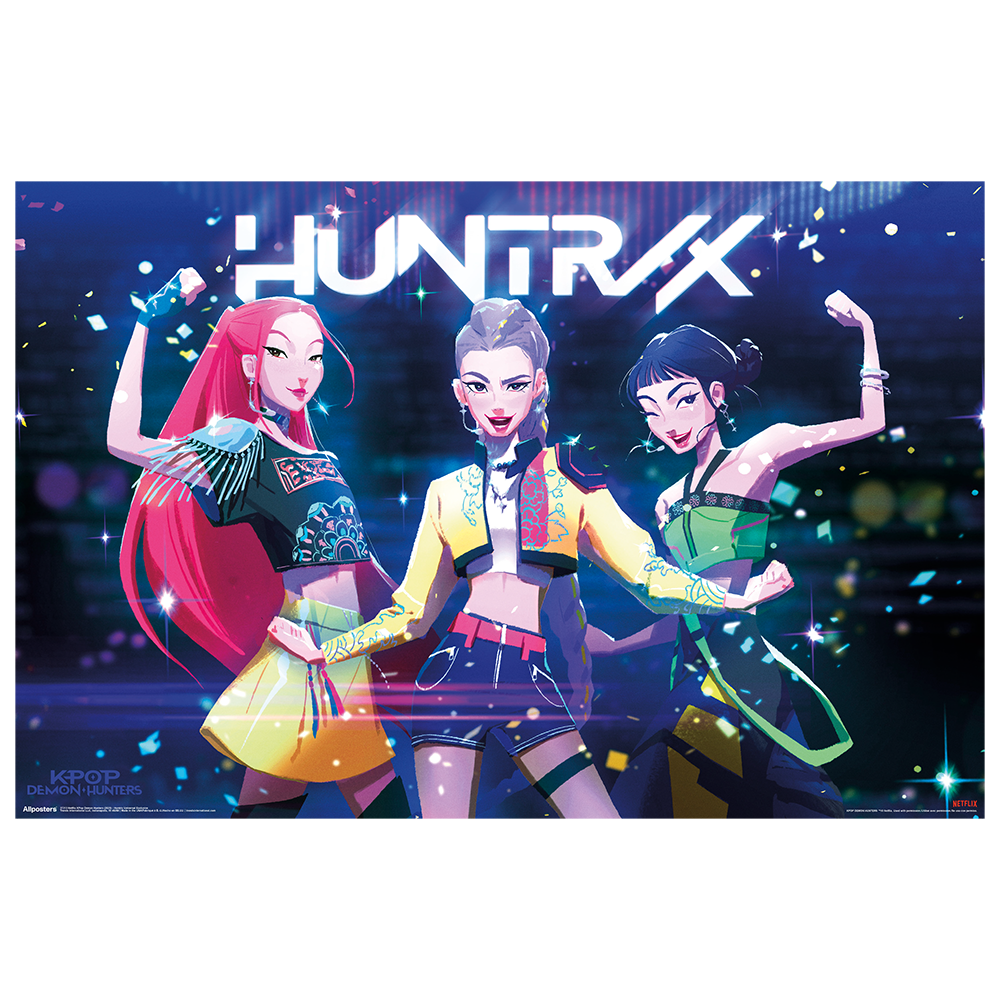 KPop Demon Hunters Huntrix Soundtrack Exclusive Poster Republic Kpop demon hunters huntrix soundtrack exclusive poster republic