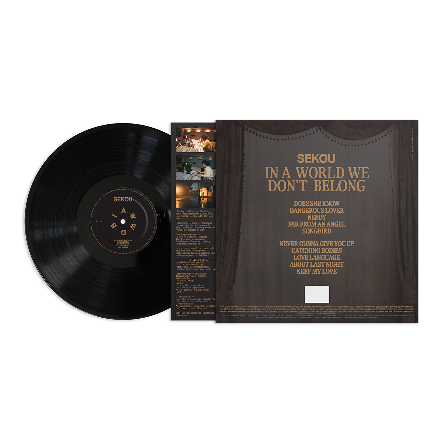 In A World We Don't Belong LP - Back Packshot